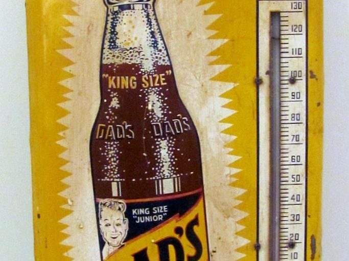 เครื่องวัดอุณหภูมิเบียร์รากของพ่อ (Vintage Soda Pop Advertising Thermometers & qu …